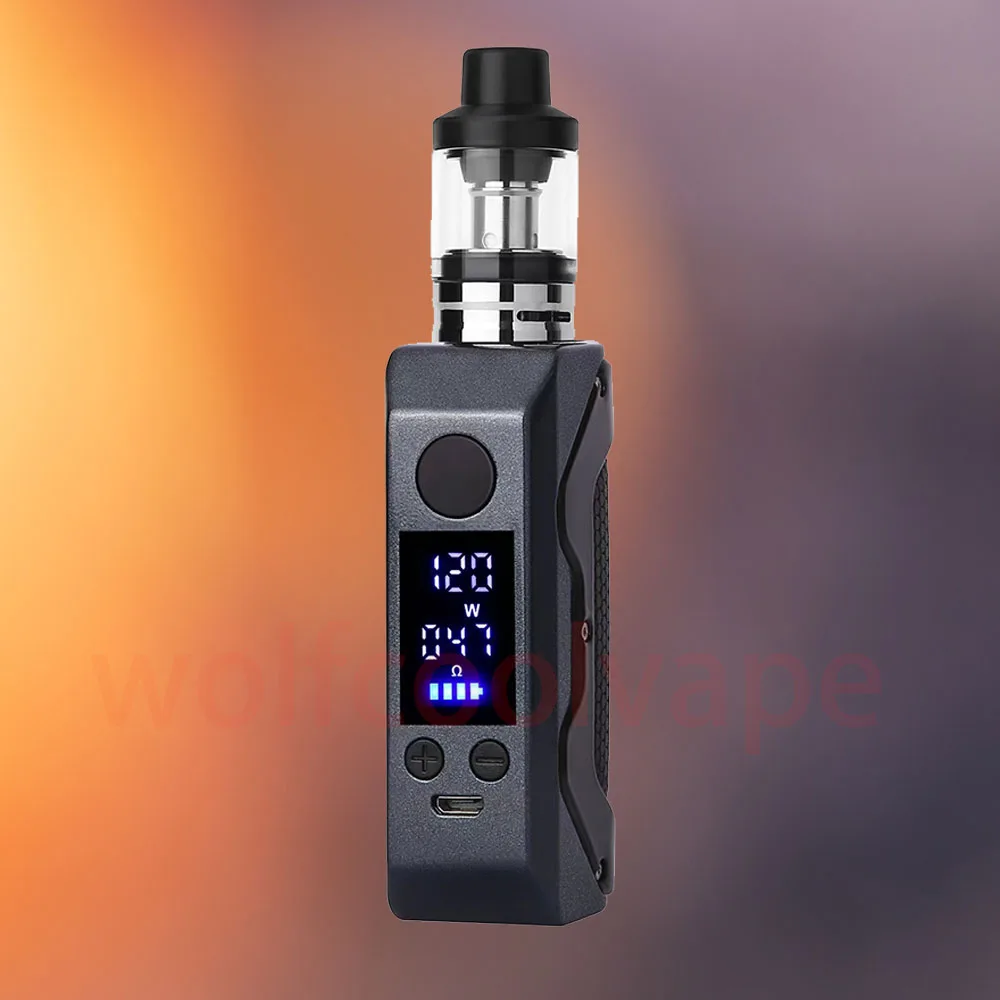 M8 120W Vape Box Mod Kit Adjustable Voltage 1800mah Battery with 3ml Tank Huge Vaporizer Smoke E-Cigaretter Electronic Cigarette. Gaft Flaveor 1