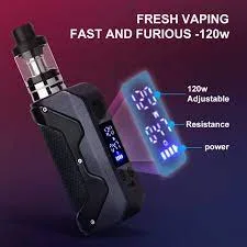 M8 120W Vape Box Mod Kit Adjustable Voltage 1800mah Battery with 3ml Tank Huge Vaporizer Smoke E-Cigaretter Electronic Cigarette. Gaft Flaveor 1