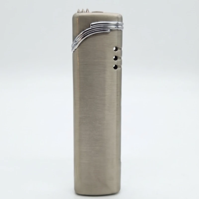 Premium Metal Gas Lighter in Gold Silver and Black Colors