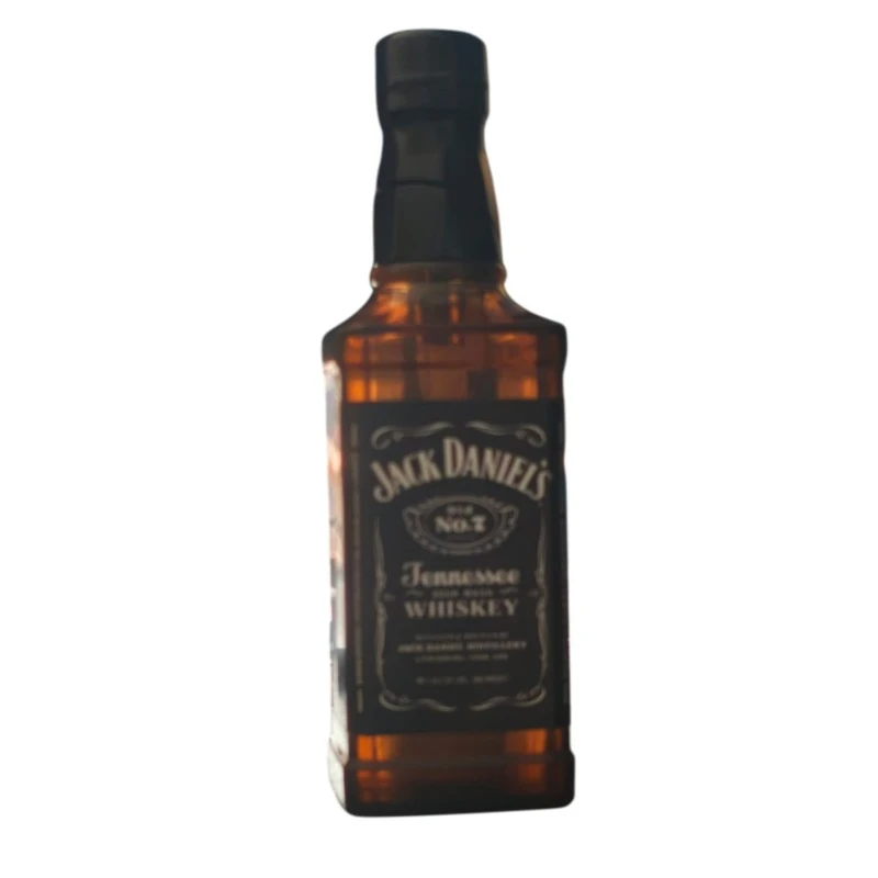 Jack Daniel's Bottle Shaped Gas Lighter - Portable Refillable Flame Lighter