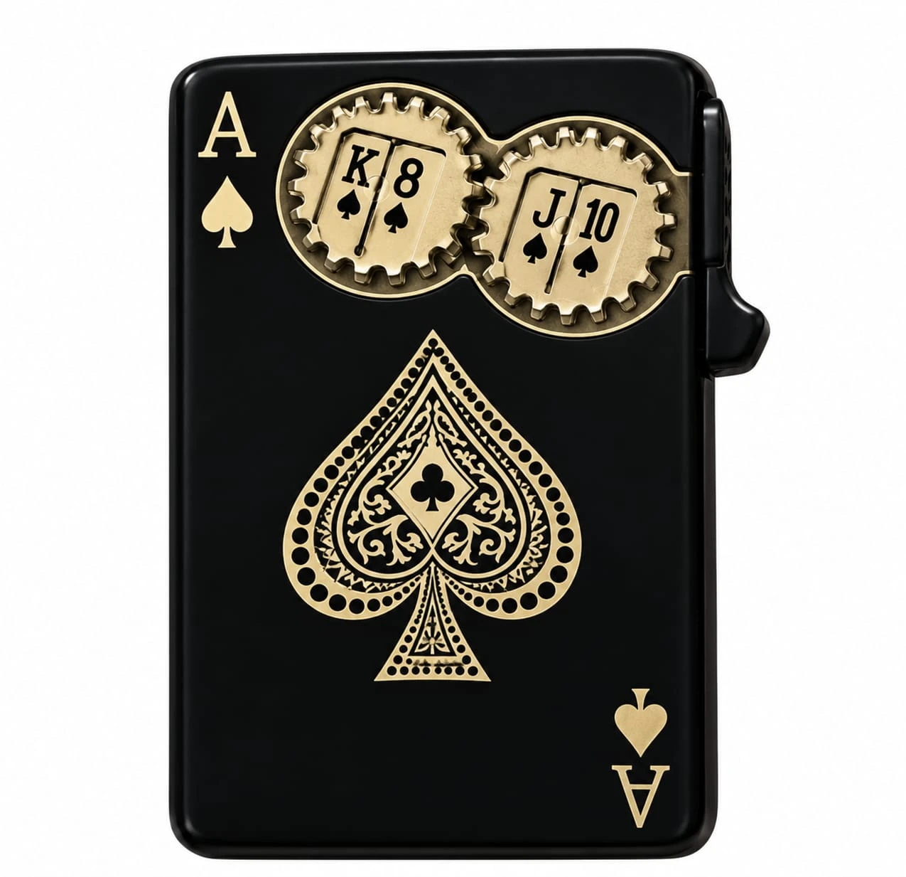 Golden Ace of Spades Playing Card Design Gas Lighter - Gas lighter Price in Bangladesh - Likzomart