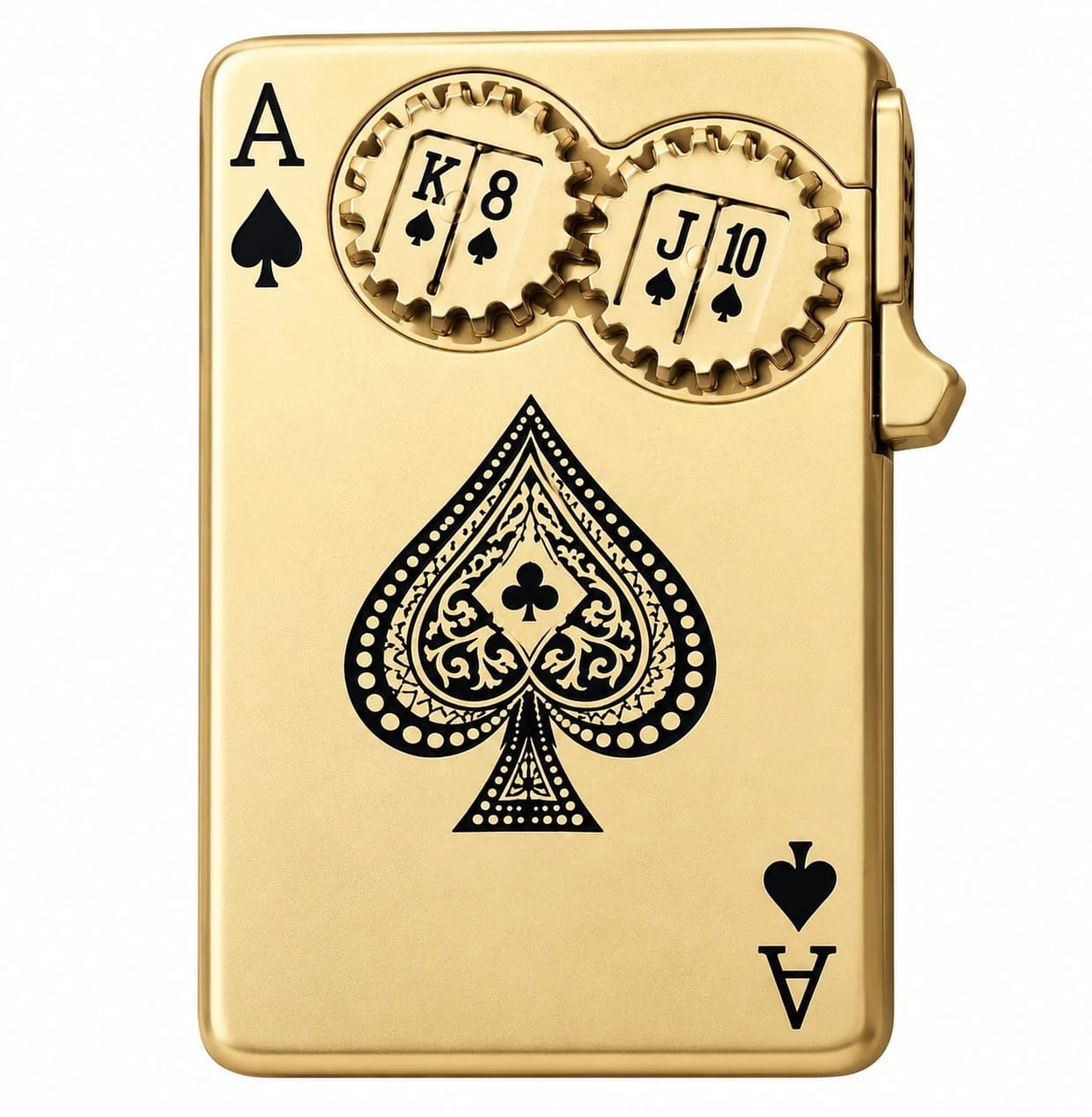 Golden Ace of Spades Playing Card Design Gas Lighter - Gas lighter Price in Bangladesh - Likzomart