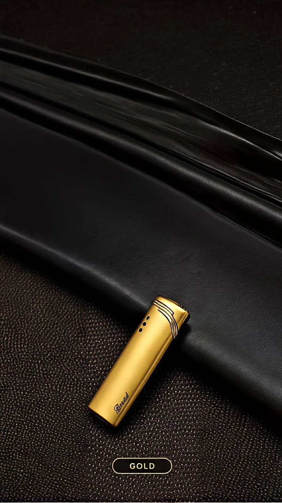 Premium Metal Gas Lighter – Gold, Silver & Black - Gas lighter Price in Bangladesh - Likzomart