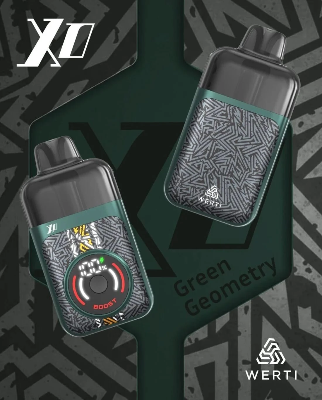 WERTI XO 1100mAh Refillable Pod System Kit - Boost Mode & Digital Display - vap pod devise Price in Bangladesh - Likzomart