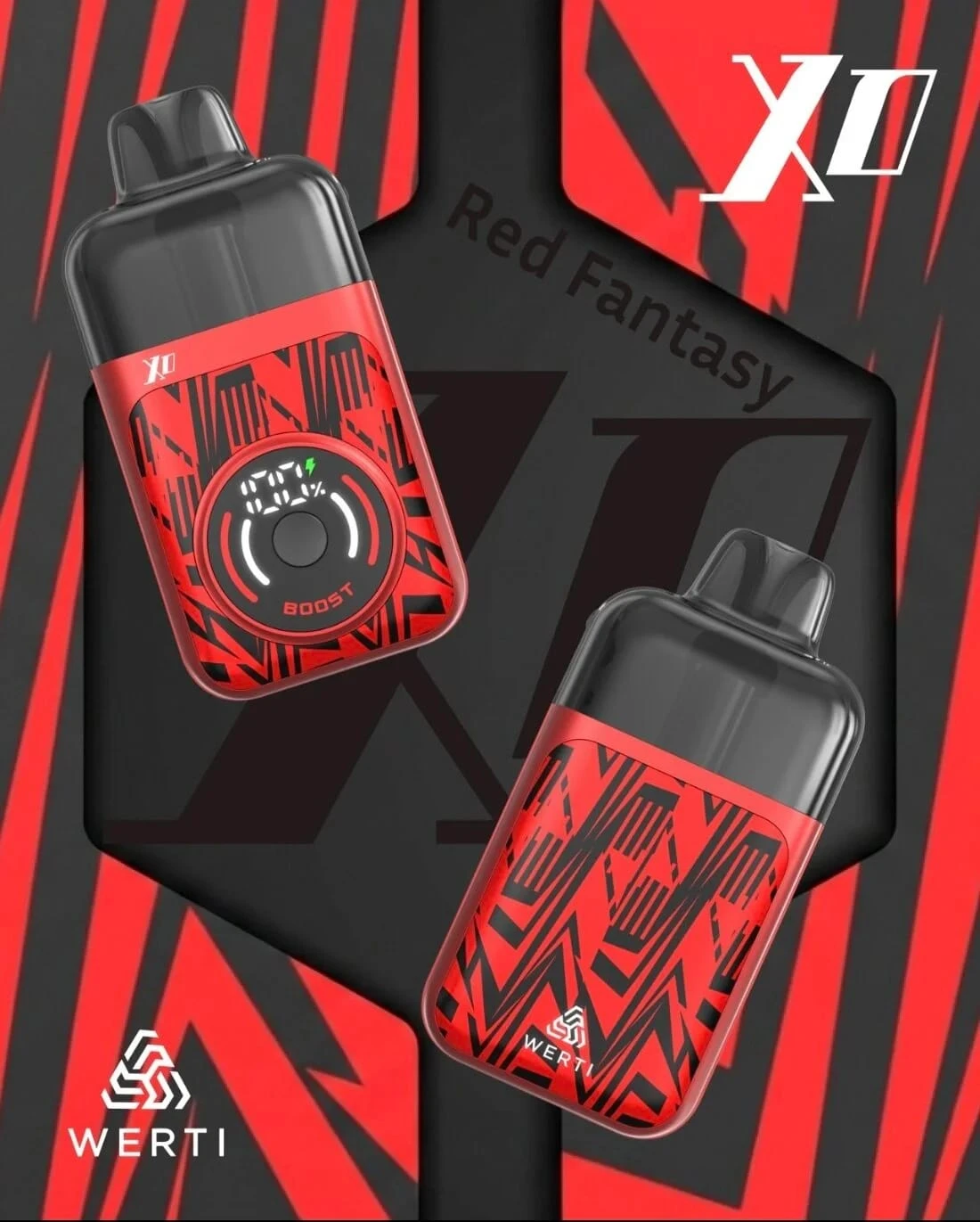 WERTI XO 1100mAh Refillable Pod System Kit - Boost Mode & Digital Display - vap pod devise Price in Bangladesh - Likzomart