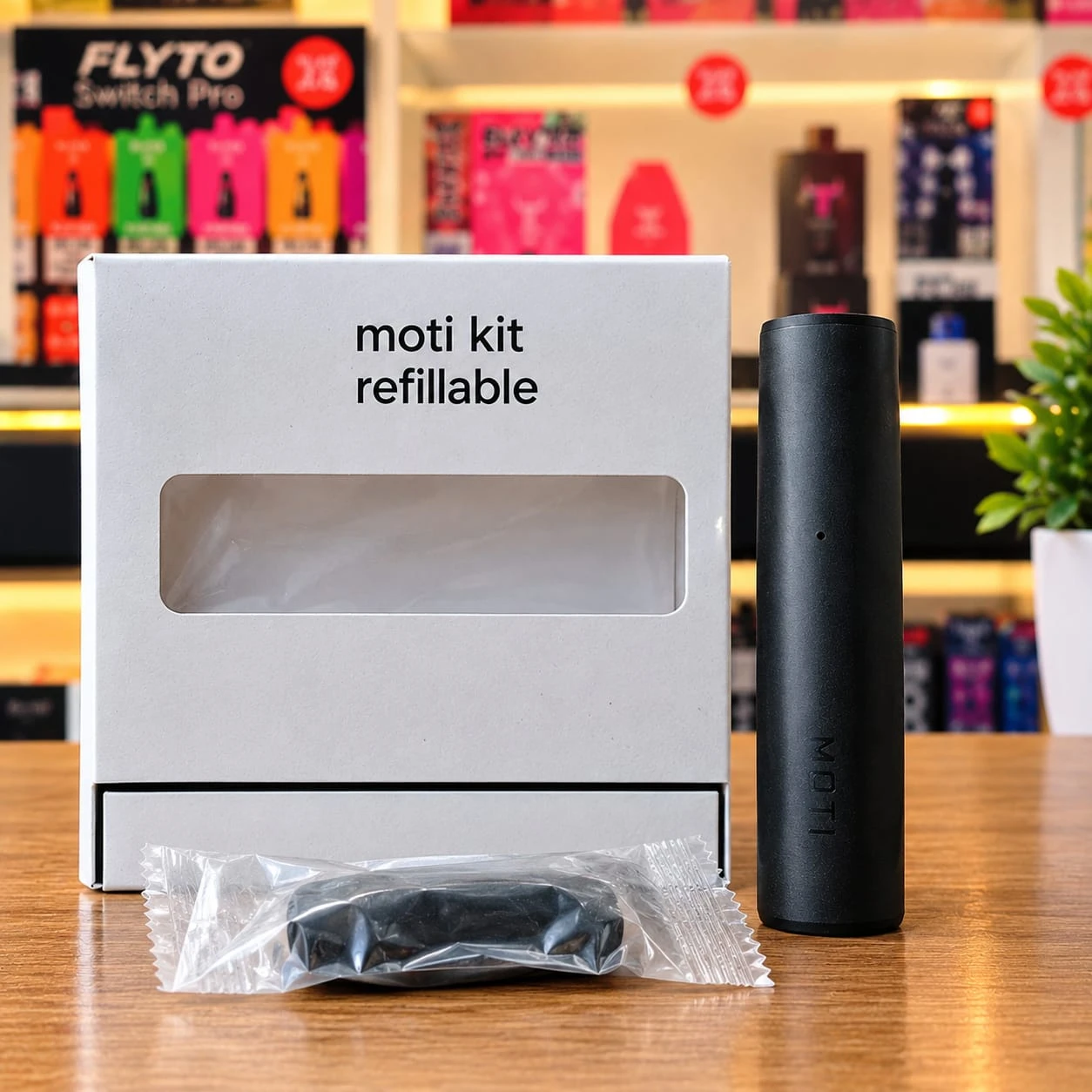 MOTI Kit Refillable Pod System Vape Device - Black Edition - vap pod devise Price in Bangladesh - Likzomart