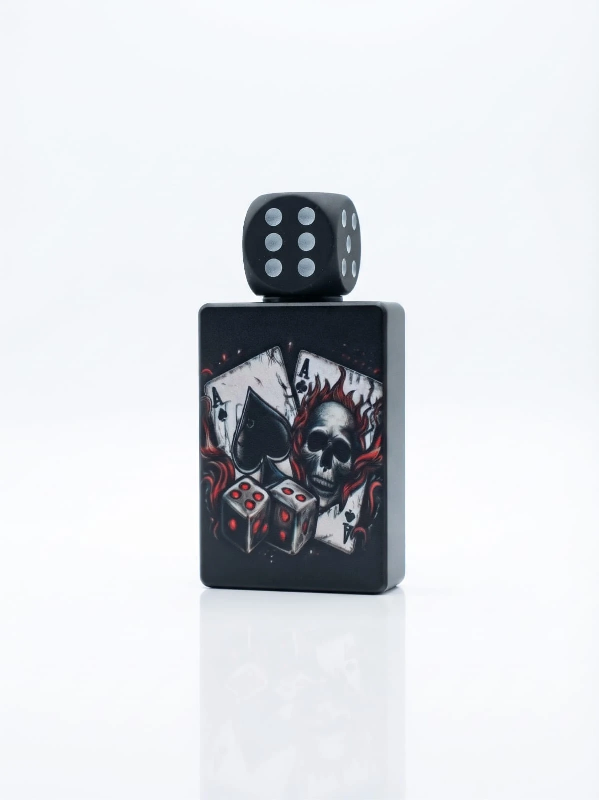 Skull, Cards & Dice Theme Gas Lighter - Novelty Refillable Flame Lighter - Gas lighter Price in Bangladesh - Likzomart